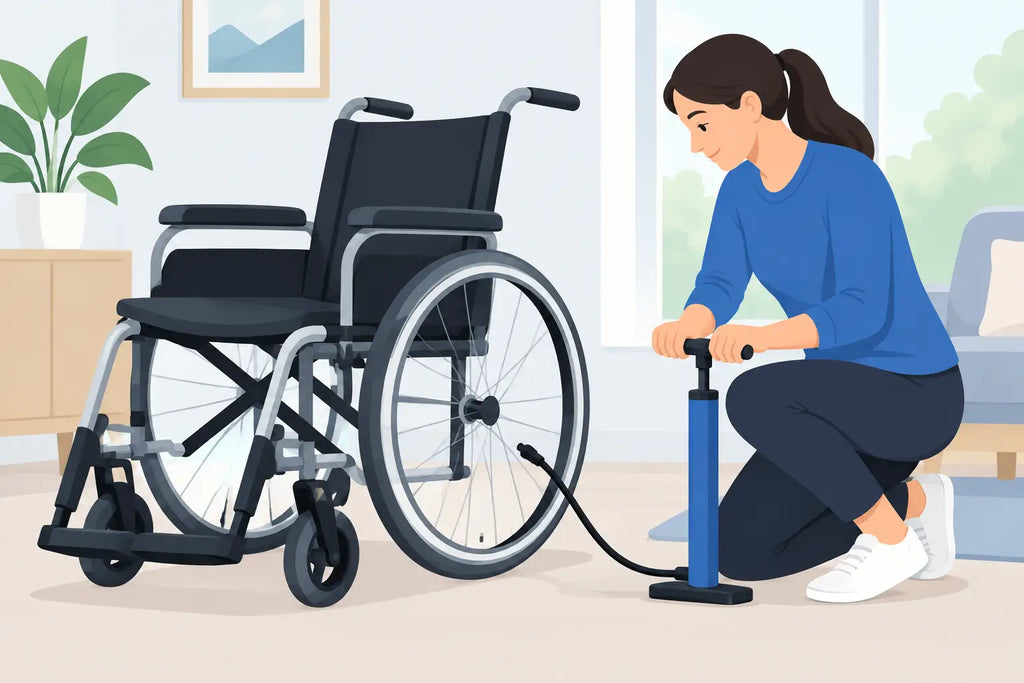 How to Inflate Wheelchair Tyres Safely at Home