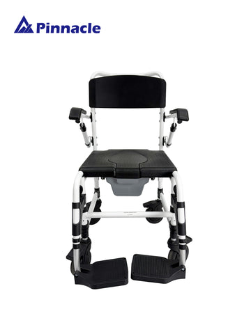 Deluxe Shower Commode Attendant Propelled