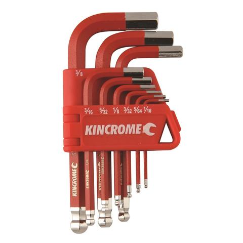 Hex key & wrench set short series 9 piece - IMPERIAL