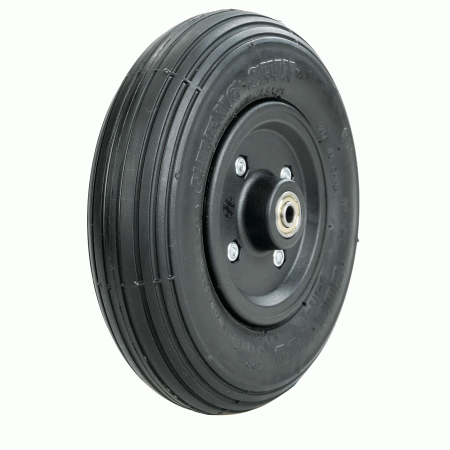Black fitted tyre - wheelchair wheels and tyres